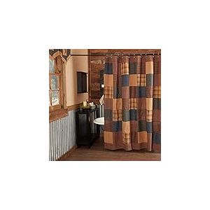 VHC Marques Patriotique Patch Rideau de Douche 72 x 72, Rouge, Standard