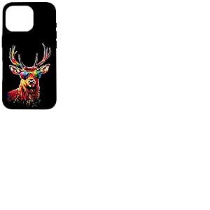 Cerf avec Lunettes de Soleil Bois de Chasse Chevreuil Renne Coque pour iPhone 16 Pro