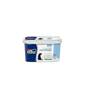 Dulux Valentine Simple & Déco Peinture intérieure de Rénovation - Pour vos carrelages en faïence, verre et porcelaine - Couleur : Lin Ivoire Satin - 2L - 5329862