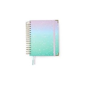 Takenote Agenda 2026 - A5 (16,5x20,5 cm), Semaine par Vue, Planificateur Annuel 12 Mois de Janvier à Décembre, Spirale Double, Double Marque-Page, Élastique de Fermeture, Espagnol et Anglais - Diana