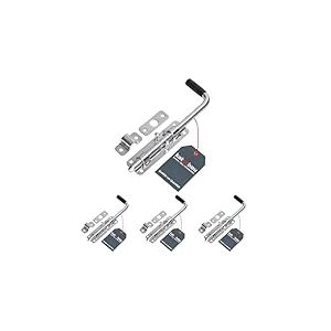 KOTARBAU&reg; Verrou Porte Exterieur - 22 cm - Argent - Verrou Baionnette - en Acier Zingu&eacute; - Targette - Loquet de Portail - Targette de Portail (Lot de 4)