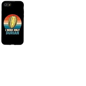 Durian rétro Vintage I Need Only Food Lover Coque pour iPhone SE (2020) / 7 / 8