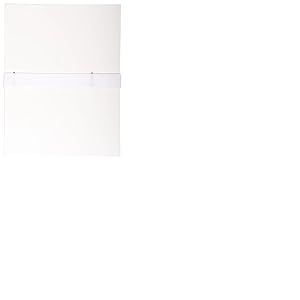 Exacompta - Réf. 631E - Carton de 10 chemises à dos extensible balacron - 1 rabat - fermeture par sangle auto-agrippante/scratch - dimensions 24 x 32 cm - pour documents au format A4 - couleur blanc