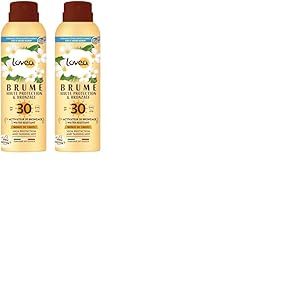 LOVEA - Brume Solaire FPS 30 - Haute Protection & Bronzage Visage & Corps - Activateur de Bronzage - Mono&iuml; De Tahiti - Protection UVA/UVB - Fini Invisible - Vegan - Fabriqu&eacute; En France - 150ML