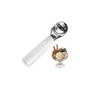 Cuillère à glace électrique avec fonction chauffante – Cuillère à glace chauffante jusqu'à 70 °C, batterie de 2000 mAh, USB-C, antiadhésive, pour glace dure, crème glacée, cuillère à glace domestique