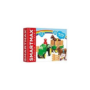 SMARTMAX - Mon Premier Tracteur - My First Tractor Set - Jouet de Construction Magnétique - 22 Pièces à Assembler - pour Enfants à Partir de 1 an et Demi