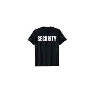Security : T-Shirt Noir, Homme, Unisex-Adulte, Manche Courte, Classique, Petit, S, EU, 33 inches, 14-16.5, Col Crew, Printemps-Été, À Enfiler, 0 Poches, Coupe Ronde