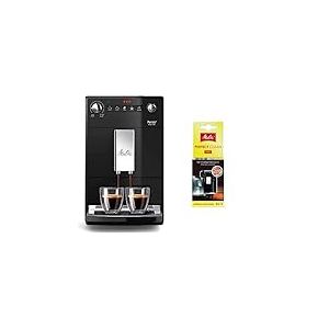 Melitta, Purista, Noir, F230-102 Machine à Café et Expresso Automatique avec Broyeur à Grains, Compacte & Nettoyant en Tablettes, Pour Machines à Café Automatiques, à Capsules et à Dosettes, 4 x 1,8 g