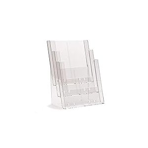 taymar Pr&eacute;sentoir &agrave; brochures &agrave; 3 compartiments DIN A4