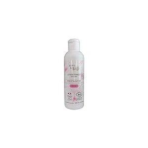 BORN TO BIO Lotion Tonique Rose et Bleuet Bio 200 ml, Bio certifié Ecocert