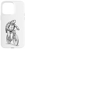 Vélo Tortue Tortue Vintage Cycliste Biker Animal Coque pour iPhone 15 Pro Max
