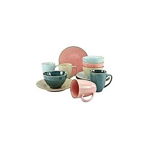 CreaTable, 22245, série COSY MORNING, set de vaisselle, set petit déjeuner 12 pièces