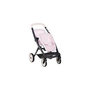 Smoby - Maxi-COSI - Poussette Jumeaux Rose - Jouet d'Imitation - Balader 2 Poupons Jusqu'à 42 cms - Roues Silencieuses et Multidirectionnelles - A Partir de 3 Ans - Fabrication Espagnole