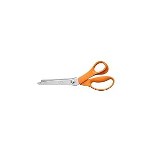 Fiskars Ciseaux cranteurs, bords en zigzag, lames en acier inoxydable de haute qualité pour la coupe de précision, la couture et l'artisanat, ciseaux à tissu, 20,3 cm