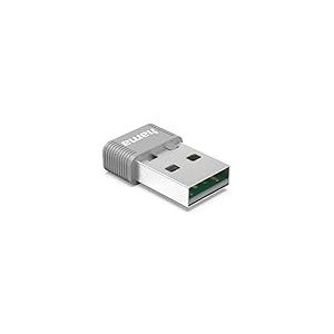 Hama Cl&eacute; USB WiFi 6 Nano AX900 Ultra Rapide (Adaptateur R&eacute;seau USB WiFi, 600 Mbps, Double Bande 2,4 GHz /5 GHz, Nano Dongle pour PC/Desktop/Portable) Gris