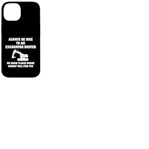 Excavator Driver Excavatrice avec Inscription « Bauarbeiter » Coque pour iPhone 14