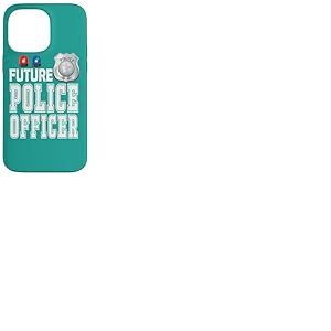 Sir&egrave;ne de Badge de Police pour Enfants Future Police Officer Coque pour iPhone 14 Pro Max
