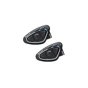 Midland - Intercom Moto Duo pour 2 Casques BTX2 Pro S Twin Universal, &Eacute;couteurs Bluetooth sans Fil Casque Moto &Eacute;tanche IPX6, Double Processeur BT, 800m, 4 Couple, Batterie 23H, Anti Bruit, Audio Hi-Fi