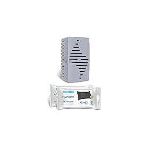 Wessper Absorbeur d&rsquo;odeurs Fresh Fridge pour r&eacute;frig&eacute;rateur avec cartouche rempla&ccedil;able, neutralise les mauvaises odeurs, avec charbon actif, tr&egrave;s efficace, dur&eacute;e de fonctionnement 6 mois, 2 pi&egrave;ces