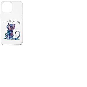 We're All Mad Here Cheshire Cat Alice Wonderland Book Boys Coque pour iPhone 12 Pro Max