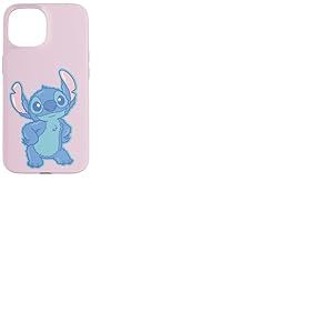 Disney Lilo & Stitch Fluffy Cute Pose Stitch Coque pour iPhone 15