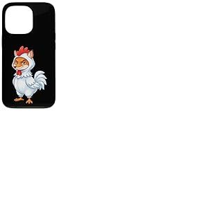 Costume Amusant de Renard dans Un Poulet Coque pour iPhone 13 Pro