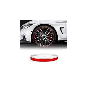 Quattroerre Bandes Wheel Stripes R&eacute;fractifs pour les Jantes des Motos, Rouge, 5 mm x 6 mt