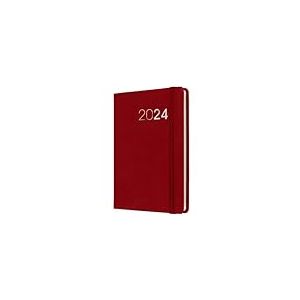 Collins Debden Legacy Agenda semainier de poche 2024 – Planificateur d'entreprise et organiseur – Janvier à décembre 2024 – Semainier – Rouge – CL73.15-24