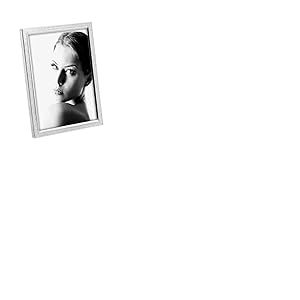 Mascagni - Cadre Photo en Metal argenté avec Glitter Blancs - Taille Photo 20x25