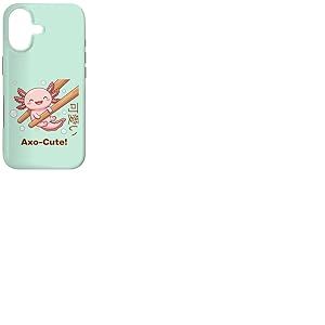 Mignon Baguette Kawaii AXO-Cute Axolotl Food Meme Coque pour iPhone 17