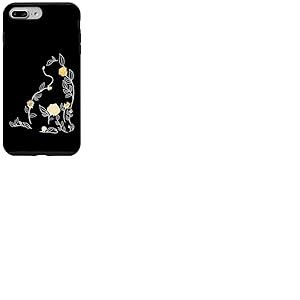 University Varsity-Gold Flower Cat Varsity-Gold Coque pour iPhone 7 Plus/8 Plus