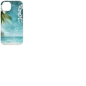Plage Océan Tropical Hawaï Nature Été Coque pour iPhone 14 Plus