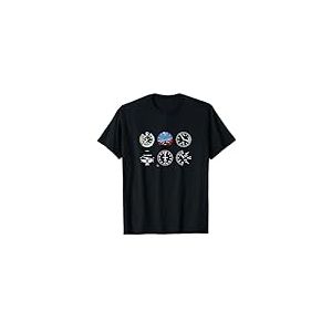 Qualcos'altro Cockpit Vol Cadrans Avion Simulateur T-Shirt Noir Homme Classique Avion Simulateur S