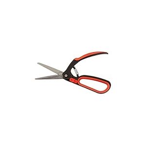 Meister 9719400 Ciseaux à buis – Lames en Acier Inoxydable – Utilisation à Une Main – pour Couper des buis et des Bois formés/Taille-haie/cisaille à buis / 9719400 Argent, Noir, Rouge