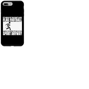 Drapeau Football Is For Smart People Funny Flag Football Coque pour iPhone 7 Plus/8 Plus