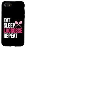 Eat Sleep Lacrosse Repeat Lacrosse Coque pour iPhone SE (2020) / 7/8