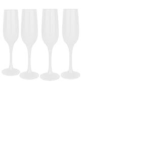 Glasmark Krosno Lot de 4 s à mousseux, champagne, prosecco, s à champagne, s à champagne, s à mousseux, s à, blanc, 4 x 200 ml, 0,2 litre