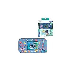 Lexibook - Disney Stitch - Console Portable Compact Cyber Arcade, 150 Jeux, écran Couleur LCD, à Piles, Bleu, JL2367D
