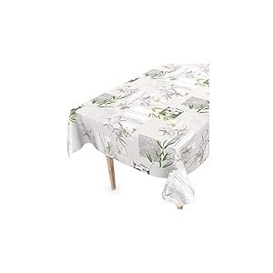 Nappe en Toile cir&eacute;e, Lavable, Bord coup&eacute;, Motif orchid&eacute;e, Spa, Facile d'entretien, 180 x 140 cm