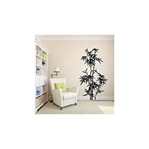 Stickers Bambou - Bleu Foncé, L 80cm x H 144cm