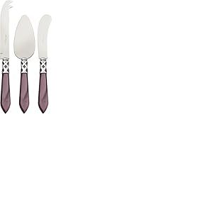 BUGATTI ALCLM-N4283 Aladdin Ménagère de 3 Pièces Couteau à Fromage Acier/ABS Lilas 30,5 x 14 x 3 cm