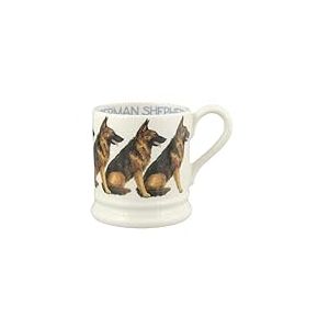 Emma Bridgewater Mug Ceramique 300ml - Grande Tasse Personnalisée, Idée Cadeau pour Homme et Femme, Mug Collegue de Travail, Mug Original Peint à la main pour Café, Thé, Cappuccino - Berger Allemand