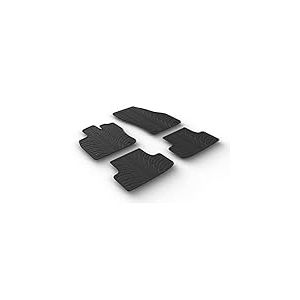 Set tapis de caoutchouc compatible avec Seat Ateca 5/2016- (T profil 4-pi&egrave;ces + clips de montage)