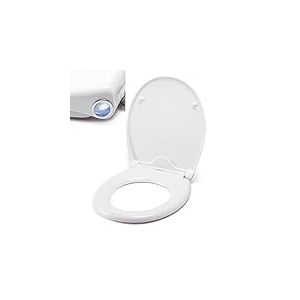 MSV 141678 Abattant WC LED Déclipsable avec Fermeture Lente