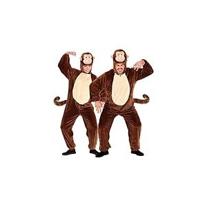 W WIDMANN MILANO Party Fashion - Costume singe, combinaison peluche, costume animal, chimpanz&eacute;, d&eacute;guisements de carnaval