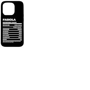 Fabiola Valeur Nutritive Nom Drôle Coque pour iPhone 15 Pro