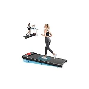 Romon Tapis De Marche, Tapis De Course Pliable Motorise Walking Pad Electrique Silencieux Inclinable Tapis Roulant 2-6Km/H avec Affichage LED Treadmill Compact pour la Maison et Le Bureau