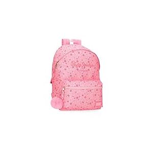 Pepe Jeans Alenka Sac à dos scolaire adaptable au chariot portable 15,6 pouces Rose 31 x 42 x 17,5 cm Polyester 16,93 L by Joumma Bags, rose, Talla única, Sac à dos scolaire adaptable au chariot