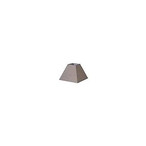 Abat-jour pyramide gris lin E27, dimensions 20 x 10 x 15 cm, idéal pour décorer et apporter une lumière d'ambiance à l'intérieur.