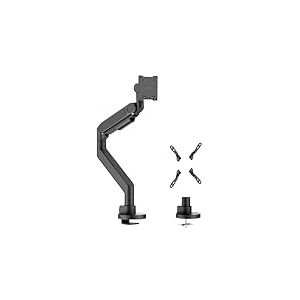my wall HL65L Bras de Moniteur Mobile pour Grands écrans de 24 à 57 Pouces, Hauteur réglable, orientable et inclinable, Ressort à gaz, pour Bureau et Jeux, Charge maximale de 27 kg